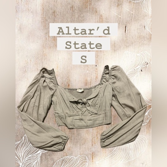 S Alterd State Cropped Long Sleeve Top - Picture 1 of 1